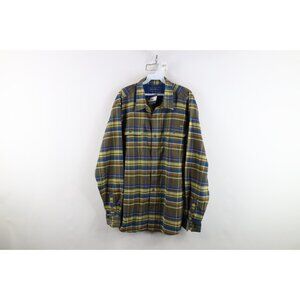 New Eddie Bauer Mens Size XL Classic Fit Flannel Collared Button Shirt Plaid
